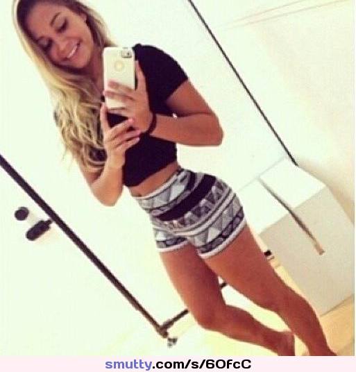 #hot #beatiful #teen #selfie #shorts #bootyshorts #hardbody #athletic #fit #slim #ass #niceass #amateur #blonde