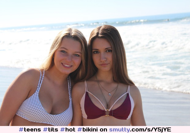 #teens #tits #hot #bikini #beach