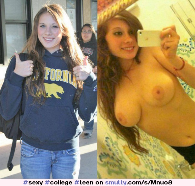 #sexy #college #teen #onoff #dressedundressed #tits #selfie