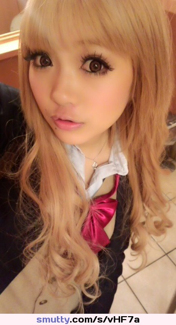 #asian #Japanese #japanesegirlsrule #Gyaru #dollface #bigeyes #blonde #kawaii