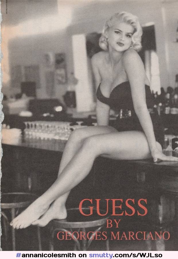Anna Nicole Smith #annanicolesmith#blackandwhite#celebrity#cleavage#legs#feet#blonde