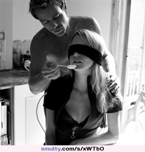 #blindfolded #submissive #fed