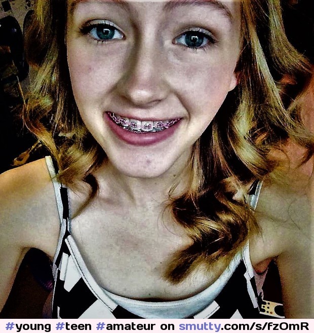 #young #teen #amateur #selfie #braces #skinny #nn #auburnhair #target