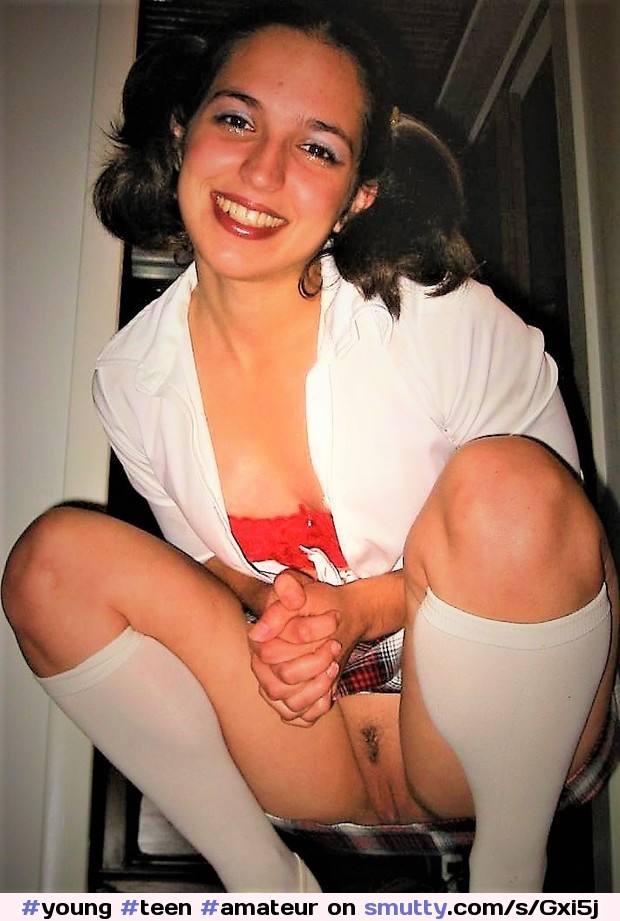 #young #teen #amateur #scoolgirl #uniform #pigtails #pussy #upskirt #bottomless #socks #cutie #trimmed #fuckable #lickable