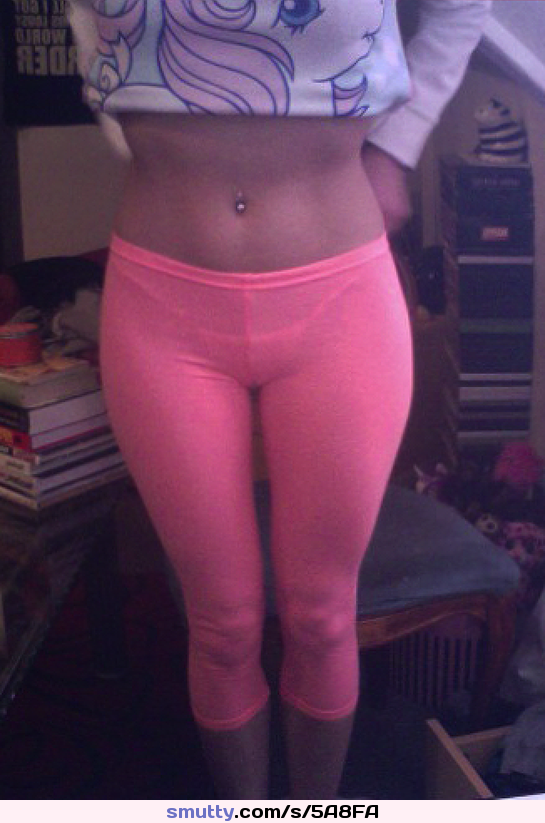 #leggings #pinkleggings #cameltoe #seethrough #pussy #sotight #boner #showoff #slut #whore #spandex #tights #thong #microthong #sexy #sohot