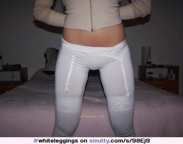 #whiteleggings #leggings #spandex #yogapants #tight #seethrough #seethru #thong #suspenders #slut #sexy #sexybody #SeeThroughLeggings #tease