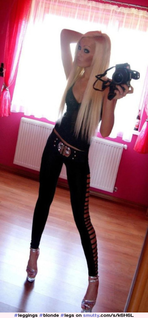 #leggings #blonde #legs #yogapants #sexy #spandex #bimbo #slut #whore #cocktease #perfectbody #slim #fit #hot #cheap #seethru #tease