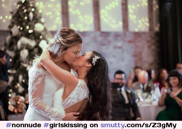#nonnude #girlskissing #kissinggirls #brides #bride #weddingdress #weddingdress #wedding