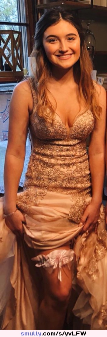 #Amateur #Prom #Dress #Cleavage #Young