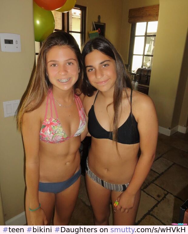 #teen #bikini #Daughters #cute #friends #braces