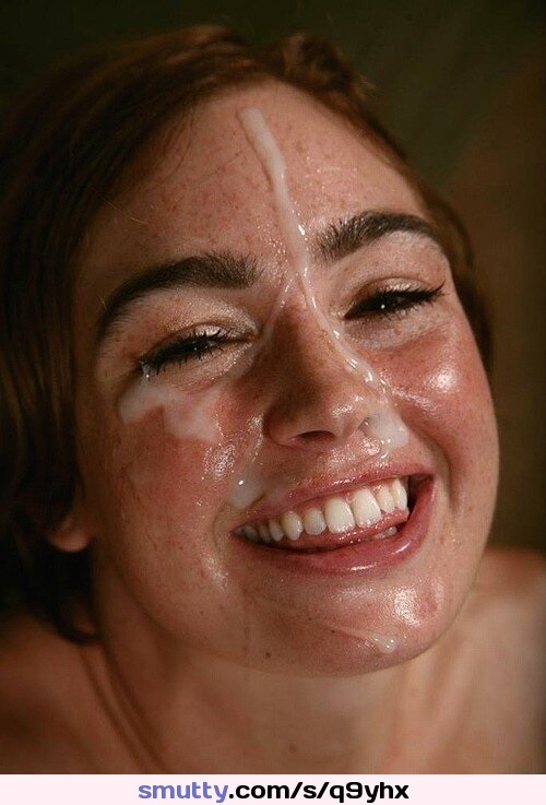 #cum #cumonface #cumslut #degraded #facecum #facial #freckles #slut #smile ...
