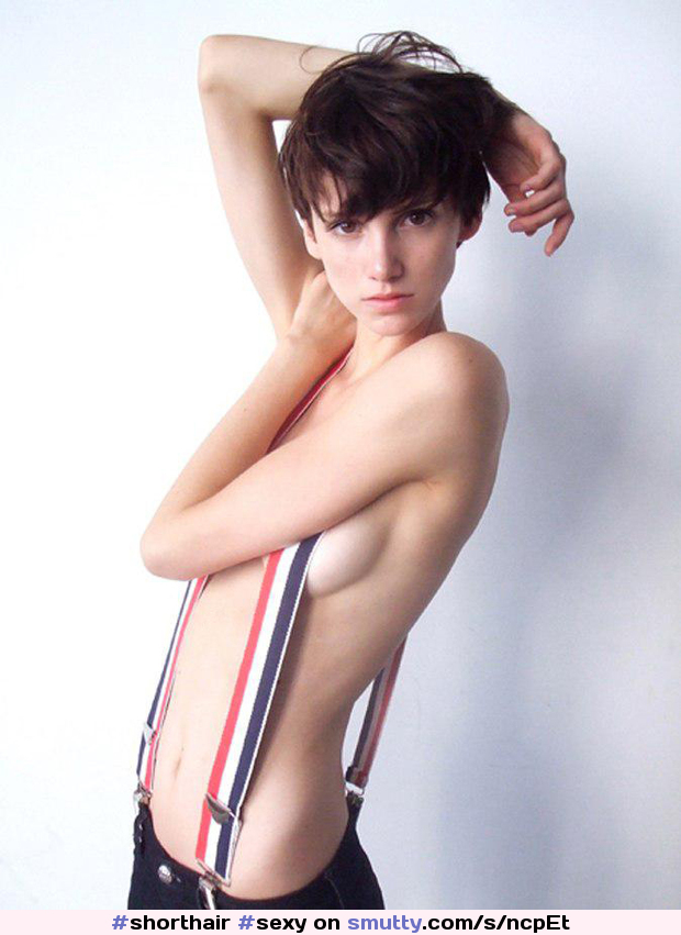 #shorthair #sexy #suspenders #pale #smalltits