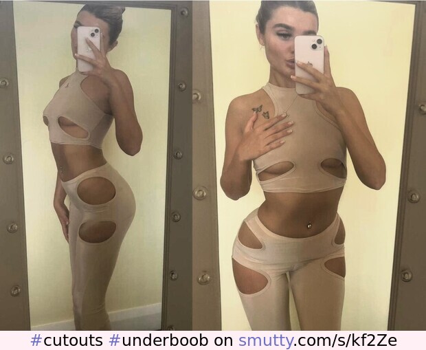 #cutouts #underboob #thigh #croptop #selfie