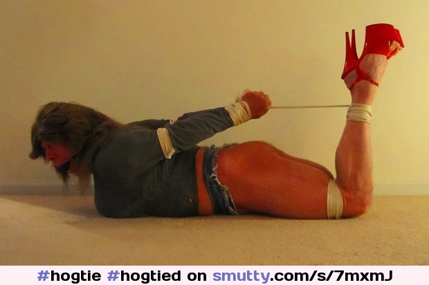 #hogtie
#hogtied
#bondage
#rachelstclair
#ballgag
#transvestite
#daisydukes
#microshorts
#bootyshorts
#whore