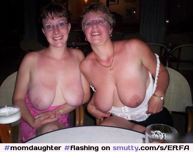 #momdaughter#flashing#real#titsout#saggy