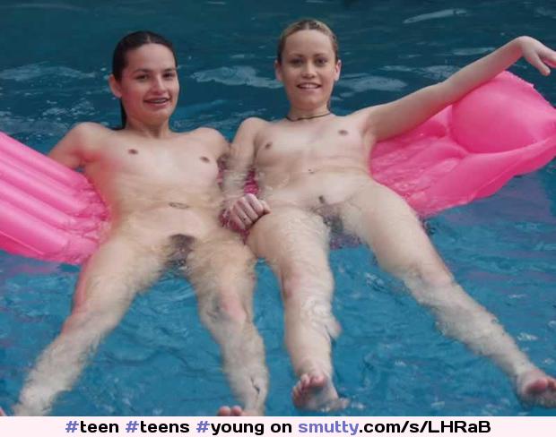 #teen#teens#young#swimming#nakedswimming#bffs#bestfriends#tits#boobs#pussy#floating