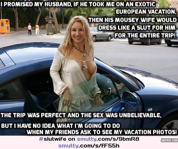 #caption #shy #wife #vacation #enf #embarrassed  #oops #regret #smile