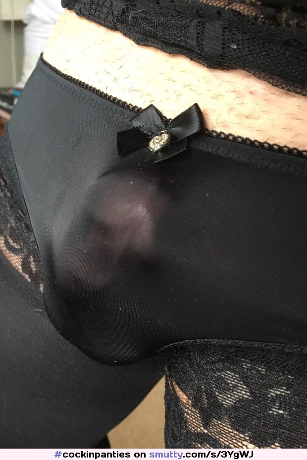 #cockinpanties #cockinlingerie #bulge #seethrough #cock #balls #stockings #hardcock #pantybulge #crossdresser #cd #ThrobsDailyTreat