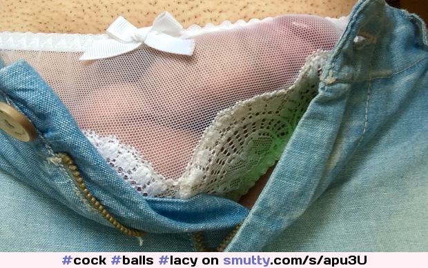 #cock #balls #lacy #panties #cockinpanties #crossdresser #cd #seethrough #hardcock  #bulge #pantybulge #ThrobsDailyTreat