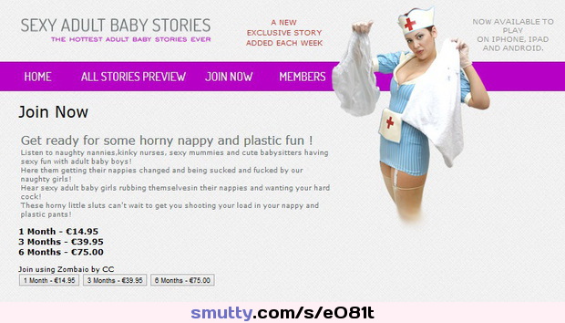 Babysitters,Nurses,Mommies,Wives & GF's want you to cum in your diaper!
100's of high quality audio stories and a new story added every wee