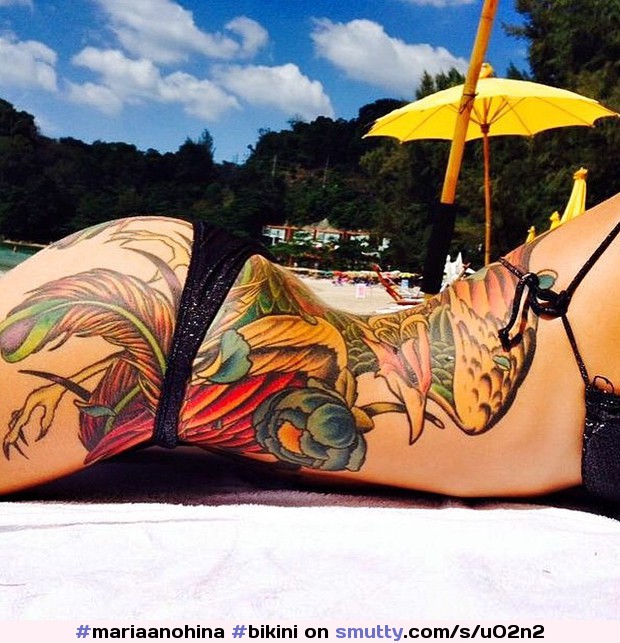 #mariaanohina #bikini #tattoo #blonde #sexy #mashaa