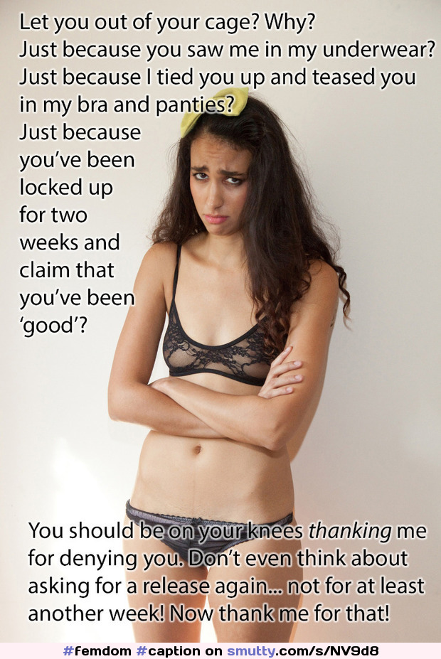 #femdom #caption #chastity #chastitycaption #mistress #lockedcock #cockcage #denied #denial