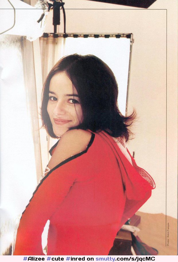#Alizee #cute #inred #happy