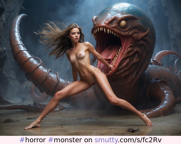 #horror #monster #halloween #scary #creepy #unsettling #disturbing #erotic #eroticart #nsfw #ai #aiart #generativeart