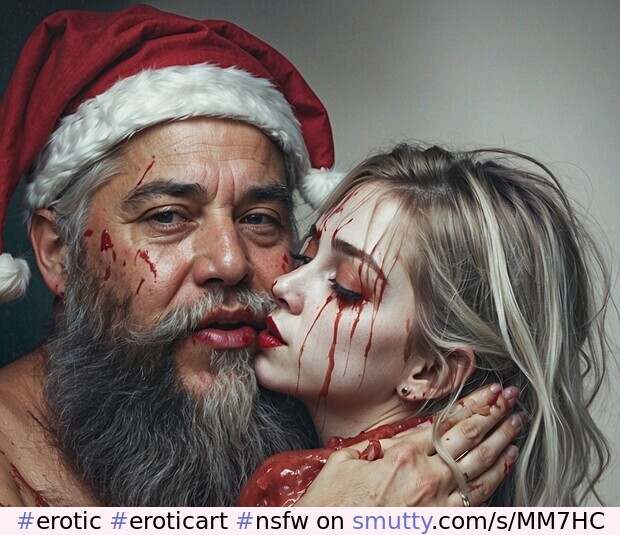 #erotic #eroticart #nsfw #ai #aiart #generativeart #merrychristmas #christmas #santaclaus