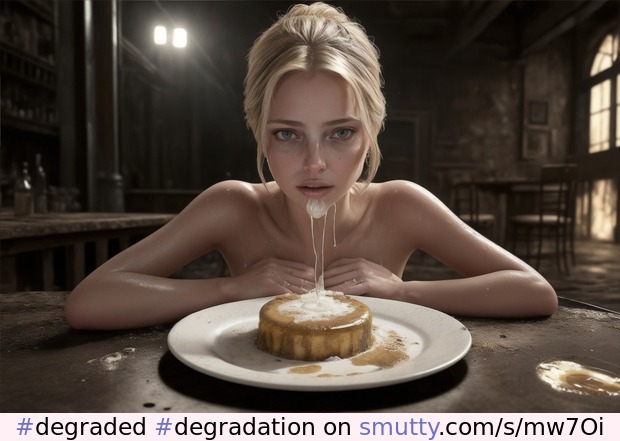 #degraded #degradation #humiliated #humiliation #trouble #victim #eating #lunch #ai #aiart #generativeart