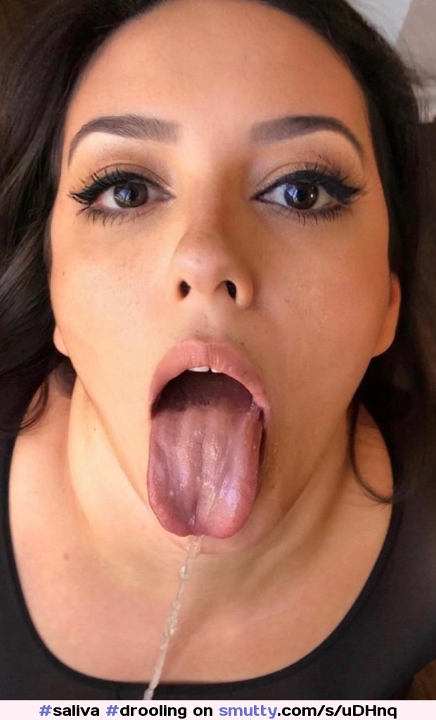 #saliva #drooling #sloppy #tongue #tongueout #cuminmymouth #cocklover #soyunaputa #whore #depraved #bitch