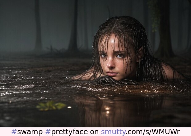 #swamp #prettyface #cuteface #pretty #enigmatic #mystery #mysterious #ai #aiart #generativeart