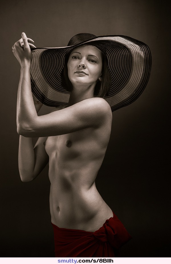 #hat#brunette#topless#eyecontact#smalltits#tinytits#nipples#boobs#breasts#tits#photography#art#artistic#artnude#lightandshadow#sexy