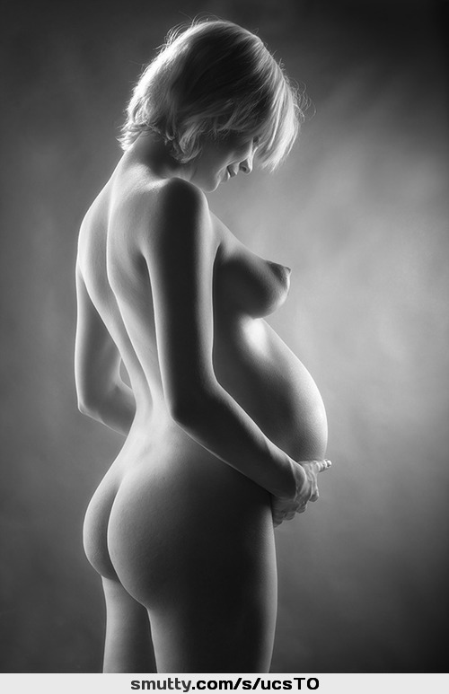Pregnant Blonde Sideprofile Photography Art Artistic Artnude