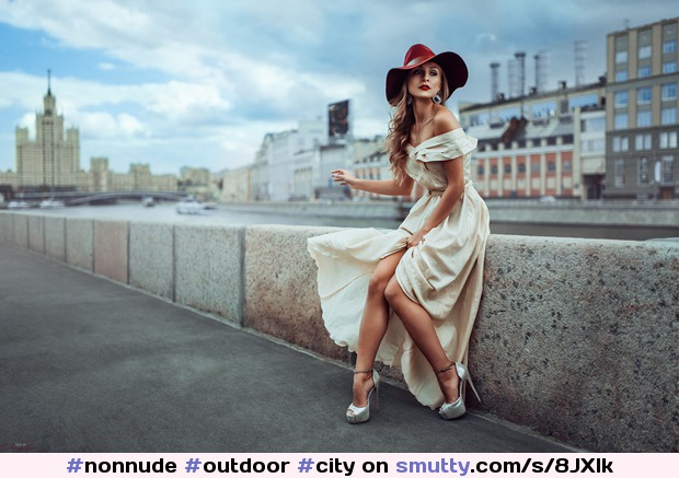 #nonnude#outdoor#city#road#street#path#redhat#hat#red#gown#highheels#river#redhead#redhair#beautifuleyes#beautifulgirl#beautifulface#amazing