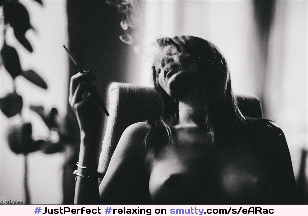 #relaxing#smoking#smoker#smoke#cigarette#eyesclosed#art#artistic#artnude#photography#lightandshadow#BlackAndWhite#nipples#boobs#breasts#tits