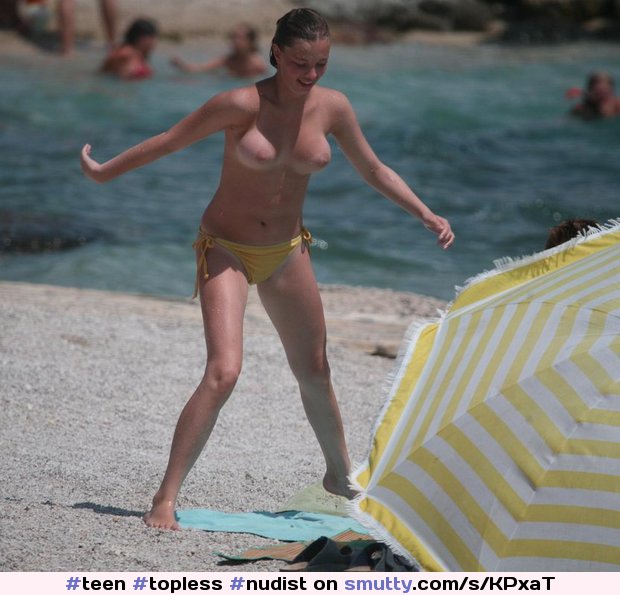 #teen #topless #nudist #beach