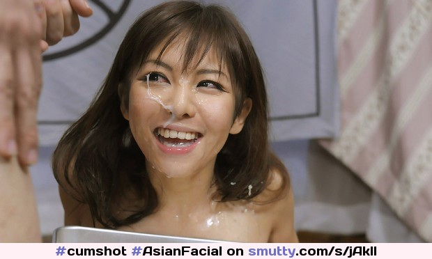 #cumshot #AsianFacial #cumfacial #facial #jizz #sperm #spunk #cumcoveredface #cumface #cumfaced #bukkake #smiling #brunette