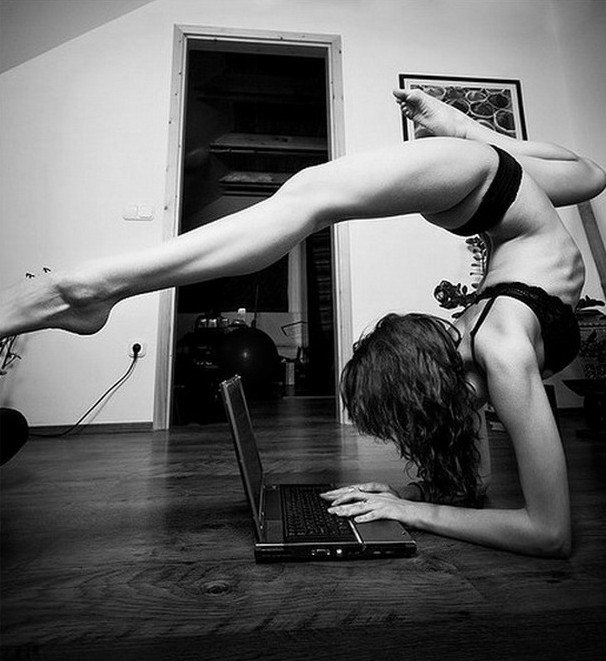 An image by Bgirlbi:  an image from Bgirlbi
#fleixble #amazing #balance #BlackAndWhite #yoga