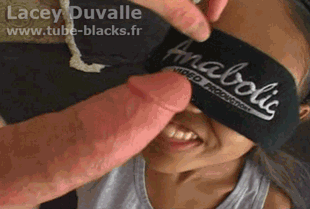 #gif #black #ebony #metisse #pornstar #laceyduvalle #happy #surprise #surprised #surprisegif #teen #young #blindfold