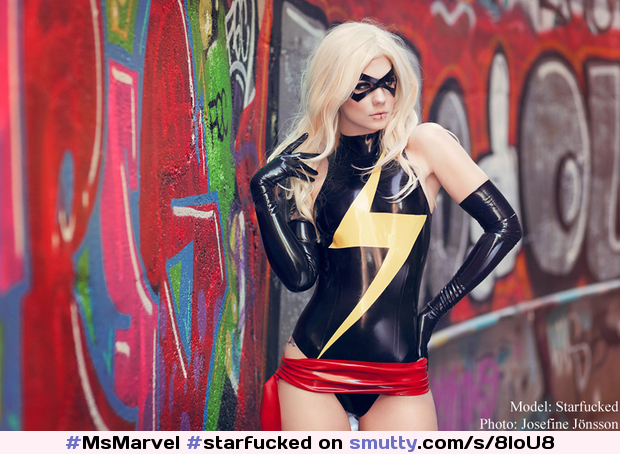 #StarFucked #cosplay #latex #MsMarvel